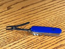 New Victorinox Swiss Army 91mm Knife  :  ANGLER PLUS in Cobalt Blue picture