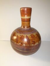 Vintage Tonala Mexican Vase Pottery Jug Water Pitcher  Vessel Hand Painted Mex picture