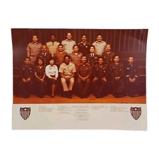 Vtg 1980s Adjutant General School Army Class Photo Fort Benjamin Harrison IN picture