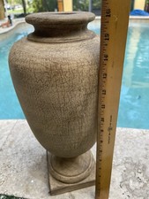 Gold Composite round Urn 16 inch tall picture