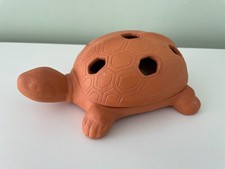 Terra Cotta Tea Light Candle Holder w/ Tea Light Candle picture