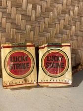 Vintage Lucky Strike Cigarette Packaging Wrap Empty no tobacco ww2 era 1930s picture