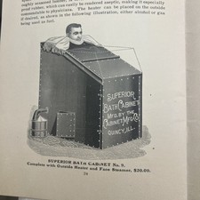 Baths and Bathers Booklet - Cabinet Mfg. Co., Quincy, Illinois ~ 1909 picture