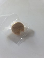 Vintage Taco Bell Gold Mexican Pizza Employee Service Award Crew Lapel Hat Pin picture