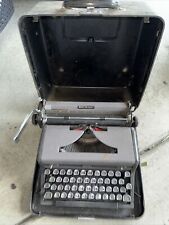 Vintage Royal Quiet DeLuxe Black & Gray Portable Typewriter, Case, Manual. Works picture