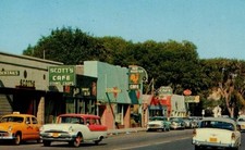 VINTAGE STREET SCENE VICTORVILLE, CALIFORNIA  REFRIGERATOR / FRIDGE MAGNET picture