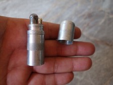 VTG RARE OLD WW2 WWII GERMAN WEHRMACHT ALUMINIUM TRENCH CIGARETTE PETROL LIGHTER picture