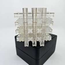 Vintage Lucite Interlocking Puzzle Cube picture