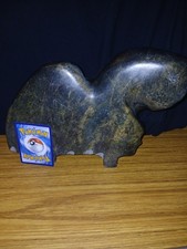 Inuit Musk Ox TRANS Formation Soapstone W Canada Igloo Sticker 90136421 picture