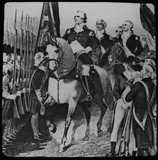 THE LIFE OF GEORGE WASHINGTON NO2 C1890 Magic Lantern Slide AMERICAN PRESIDENT picture