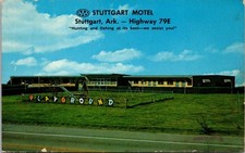 Stuttgart Motel Postcard Stuttgart Ark Highway 79E AAA Mailed 1967 7c picture
