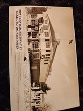Vintage RPPC BOWL INN BAR GRAND OPENING SIGN LAKE DELTON WISCONSIN Ca 1950s Rare picture