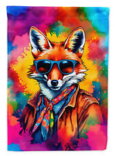 Hippie Animal Fox Flag Canvas House Size DAC3982CHF picture