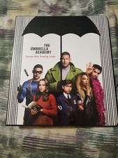 VHTF Umbrella Academy Binder with Complete 63 Card Base Set, P1, P3, Empty Box & picture