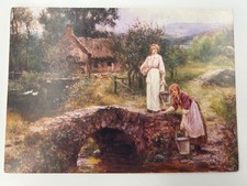 Vintage Deluxe Greetings Card Fetching Water by Henry John Yeend King picture