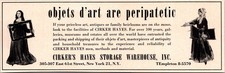 Cirker's Hayes Storage Warehouse Inc. Objets D'Art New York NY 1968 Ad 4AK8-3 picture