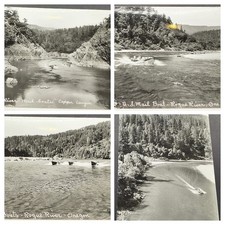4 RPPC's U.S.Mail Boats, Copper Canyon, Agness, Rouge River, Oregon picture