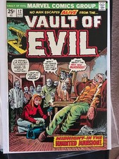 Vault of Evil #12 1974 9.4. NM high grade glossy white marvel horror picture