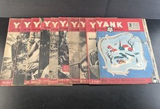 Lot Of 10 Yank Army Magazine 1943 British Edition Weekly WWII Military Lot Rough picture