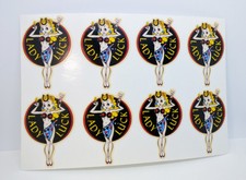 2 Inch LADY LUCK Vintage Style DECALs, Vinyl STICKERs, Set of 8, rat rod, racing picture
