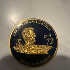 USS Abraham Lincoln (CVN-72) Naval Station Everett Navy Challenge Coin picture