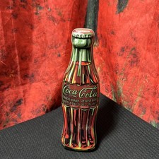 VINTAGE 1996 COCA - COLA BRAND CONTOUR BOTTLE TIN WITH TRADE MARK  DEC. 25 1923 picture