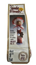 Vintage Spoolie Friends Wood Kit Mrs Claus Christmas Wood Thread Spools 9