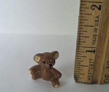Vintage Hagen Renaker Miniature Teddy Bear Cute Figurine 1