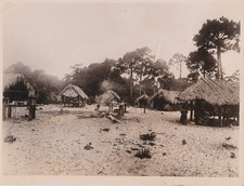 1924 Press Photo View of a Seminole Indian Village near Fort Lauderdale, Florida picture