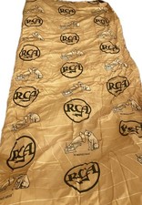 Vintage Pre-1968 RCA Victor Nipper His Master's Voice Banner Fabric 90x34 Lot 2 picture