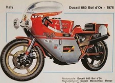 Ducati Motorcycle Bike Picture Info Detail Vtg Original Article Sheet Moto Decor picture