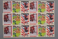 Vintage 1991 Ultimate Trading Card Co. Multi-Sport / Cartoon Promo Panel Lot 6 picture