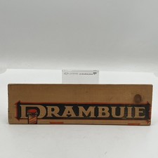 VINTAGE DRAMBUIE WHISKEY WOOD ADVERTISING CRATE RARE SIZE 4X15