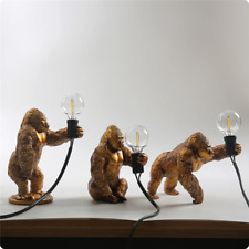 Nordic LED King Kong Resin Animal Lamps Modern Night Lights Living Room Set D picture