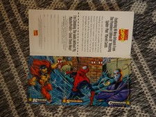 MARVEL MASTERPRINTS PROMO CARD SPIDERMAN DC COMIC 11 CARDS WONDER WOMAN SHAZAM + picture