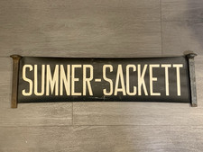 NYC BUS TROLLEY ROLL SIGN SUMNER STREET SACKETT BEDFORD STUYVESANT BROOKLYN N.Y. picture