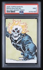 2025-2026 TOPPS MARVEL SKETCH CARD SILVER FOIL GHOST RIDER BRIAN MACHELSKI 1/1 picture