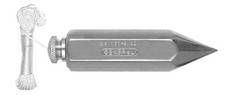 General Tools 790-8 Hexagon Cold Drawn Nickel Plated Steel Plumb Bob 8 oz. picture