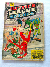 Justice League of America #5 DC 1961 Good- When Gravity Went Wild picture