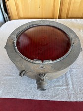 Vtg WC Hayes Crossing Gate Signal Light Train Railroad Antique Red Lens picture