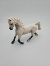 Retired Schleich Arabian Mare Horse 2013 White Pink Braided Mane Figure picture