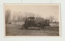 VINTAGE PHOTO/SNAPSHOT - 1920's STANDARD OIL/RED CROWN GAS/POLARINE OIL TRUCK picture