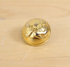 Vtg Salvatore Ferragamo Gold Plated BUTTON Replacement 19mm Shoe Design Signed picture