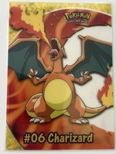 2000 Topps Pokemon Charizard PC3 #06 TV Animation Series 2 Clear Blue Label HP picture