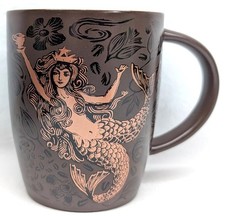 Starbucks 2011 40th Anniversary Brown Copper Split Tail Siren Mermaid Mug picture