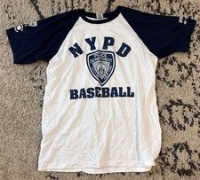 Vintage NYPD Baseball Jersey Shirt Size: Large picture