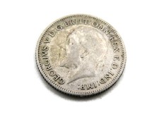 King George V Great Britain Sixpence Coin (1910-1936) UK British World Money picture