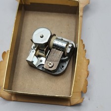Sankyo Japan Wind-Up Music Box Movement in Decorative Holiday Box Works picture
