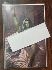 Keys Comics Artbook She-Hulk Naughty On Bed Legs Up picture