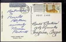 Norman Rockwell Autograph Signature Postcard Motif Number One 1960 picture